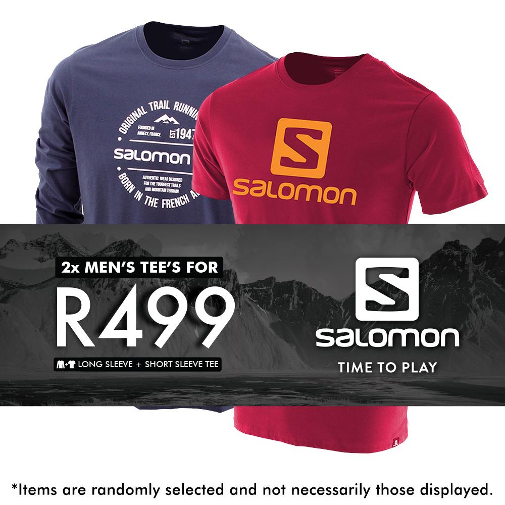 Camisetas Salomon Hombre Multicolor - Salomon Argentina RETAIL MEN SS AND LS 2 PACK TEES,534269-AKI